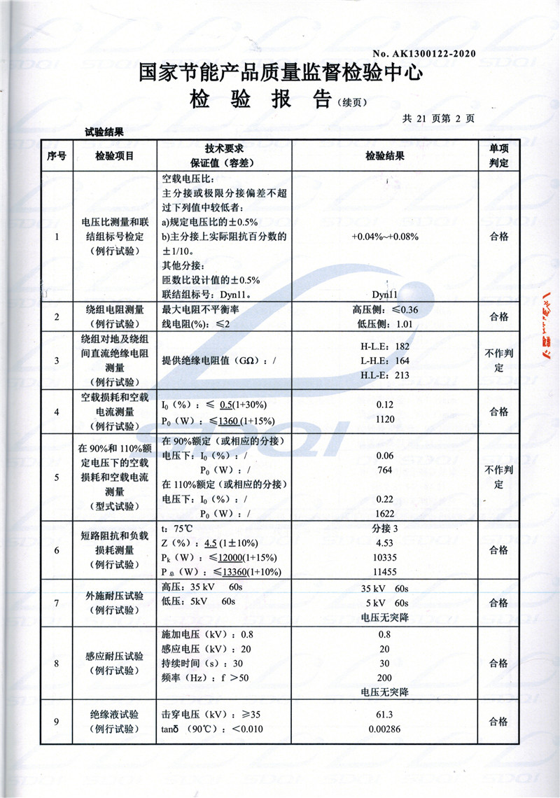 高低压试验报告-S11-1250梅州梅州梅州油浸式变压器-2.jpg